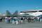 25–26 April 1997: The YF-22 prototype that had been used as an engineering tool in Marietta is displayed at the Air Force’s Golden Air Tattoo at Nellis AFB, Nevada. The aircraft is shown in the colors and marking of the Air Force’s Fighter Weapons School. It is later delivered to the Air Force Museum at Wright-Patterson AFB, Ohio.