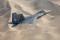 An F-22 Raptor pilot flies over the California Desert during a test mission from Edwards AFB, California.