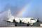 13. NAS Jacksonville, Florida, 2004: “This is a case of being in the exact right place at the exact right time. This P-3 crew was coming through the birdbath to wash the salt water off after a mission and I got this image. Our videographer was ten feet to my right and he never saw the rainbow.”